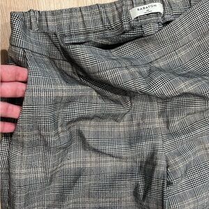 Babaton Checkered Trousers in Black and White